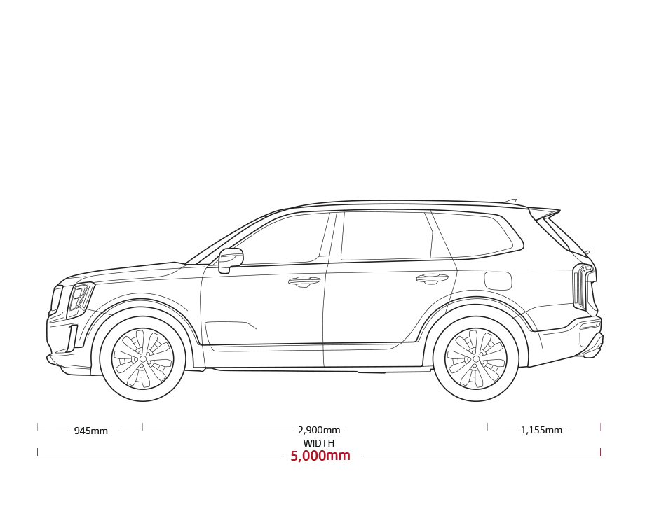 Kia Telluride Dimensions