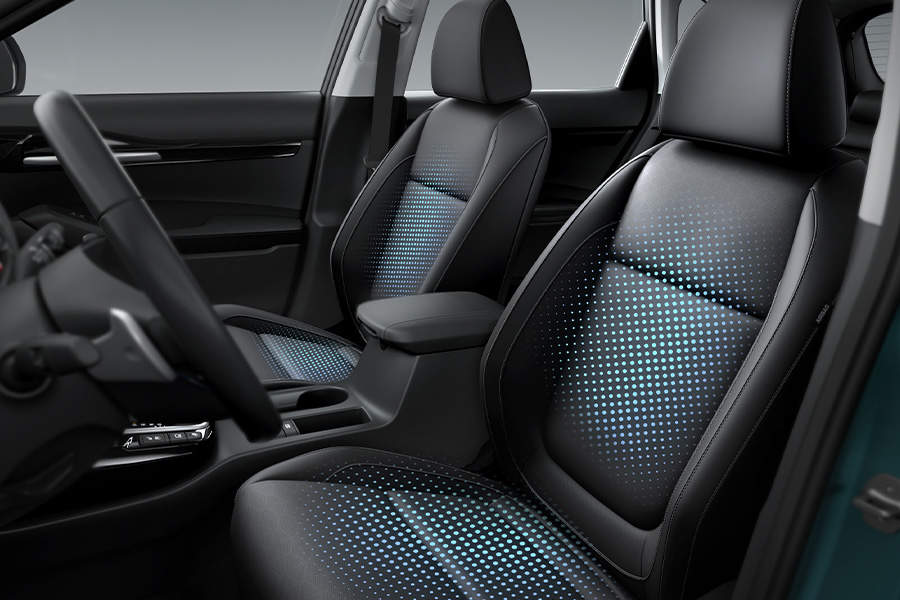 Ventilated front seats