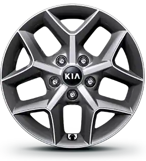 Dark metal gray alloy wheel