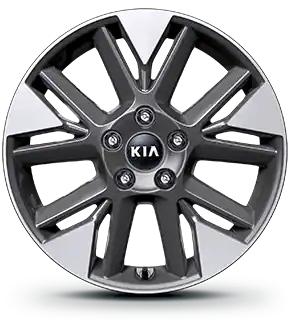 Dark metal gray alloy wheel