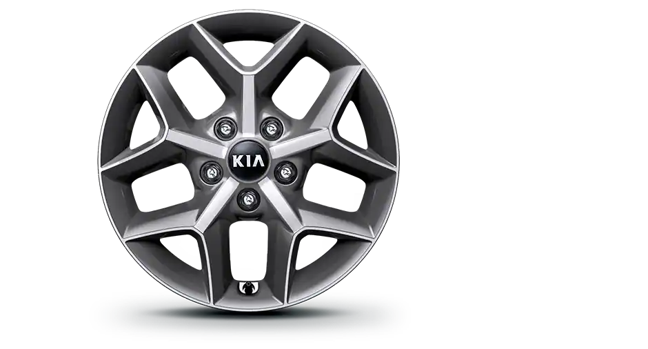 Dark metal gray alloy wheel