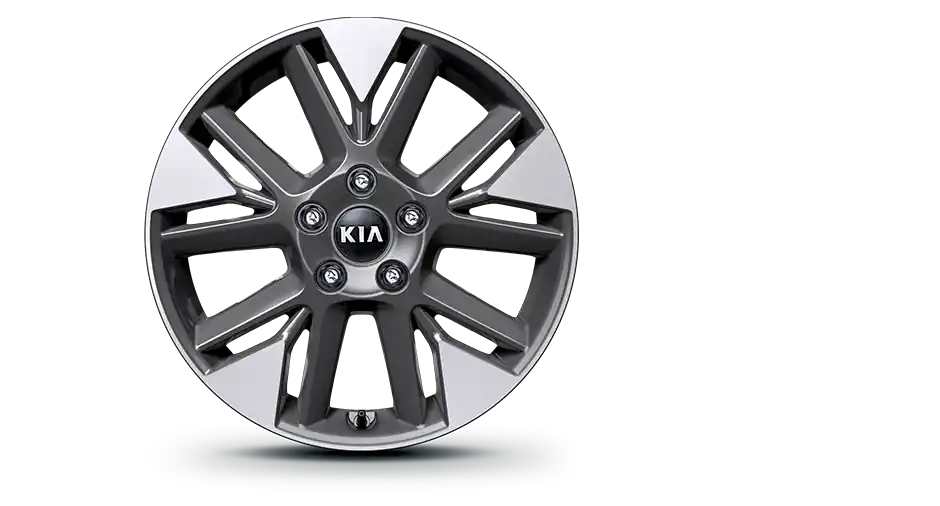 Dark metal gray alloy wheel
