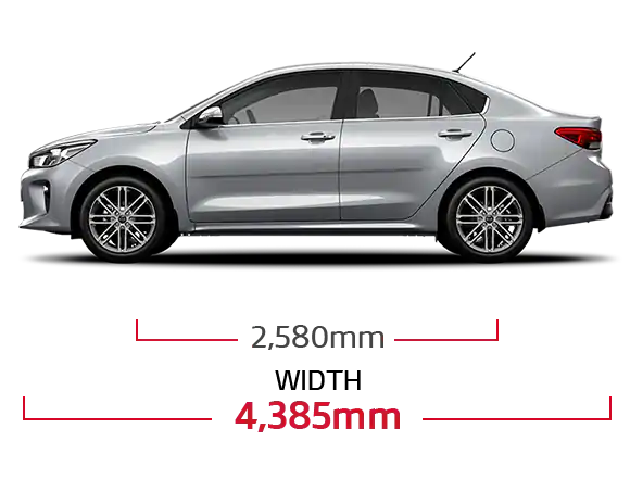 Kia Rio 4 Door Dimensions