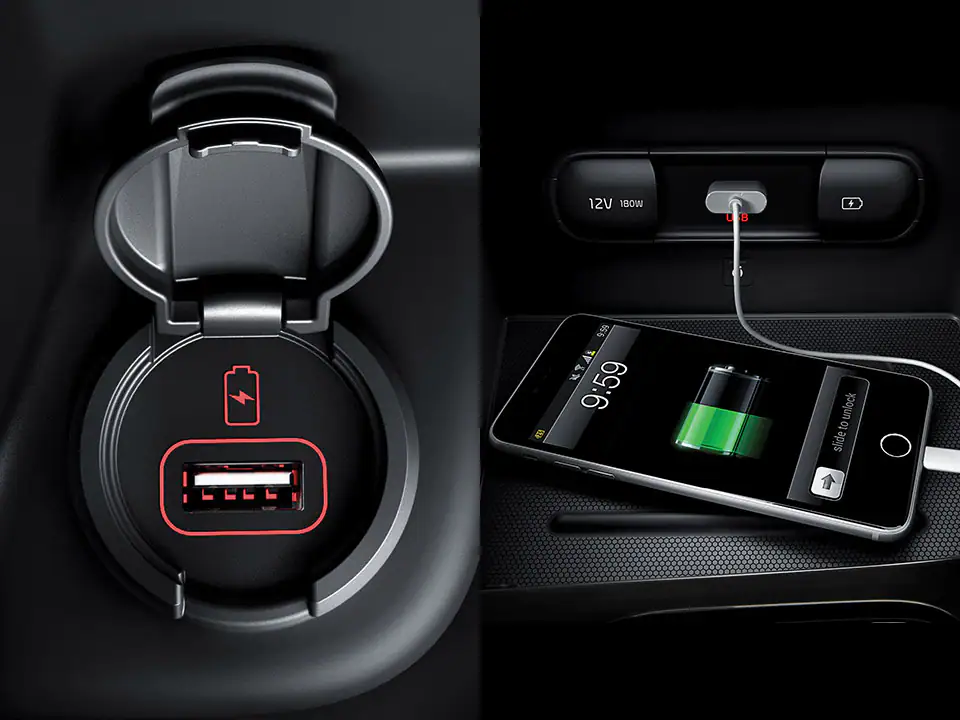 شاحن ومنافذ USB