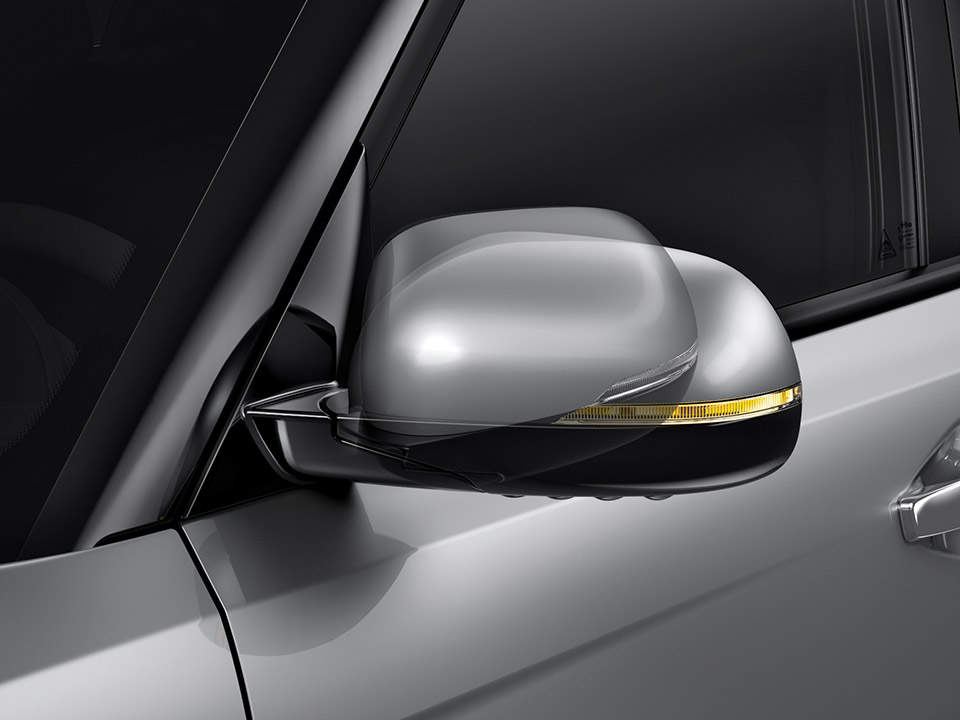 Electric folding outside mirror