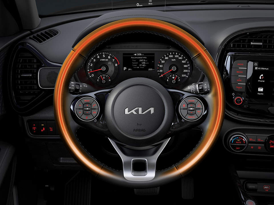 Heated steering wheel